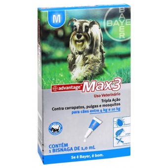 Advantage Max3 Cães - 4 a 10kg 1ml